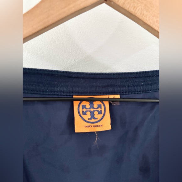 Tory Burch Leena Belted Dress Navy Size 6 - Picture 4 of 5